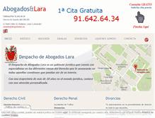 Tablet Screenshot of abogadoslara.es